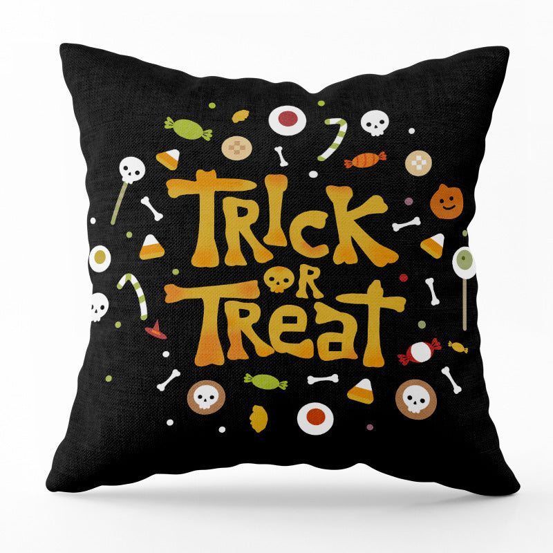 Halloween Horror Pumpkin Printed Pillowcase