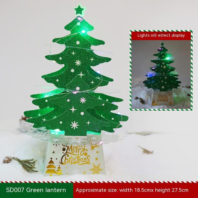 Christmas Decorations Mini Desktop Christmas Greeting Card Ornaments