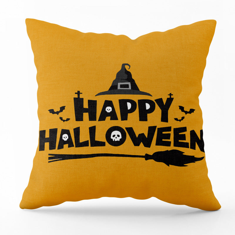 Halloween Horror Pumpkin Printed Pillowcase