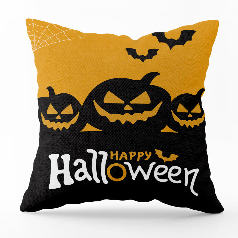 Halloween Horror Pumpkin Printed Pillowcase