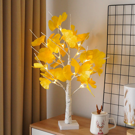 Home Decoration Ginkgo Leaf Tree Modeling Lamp