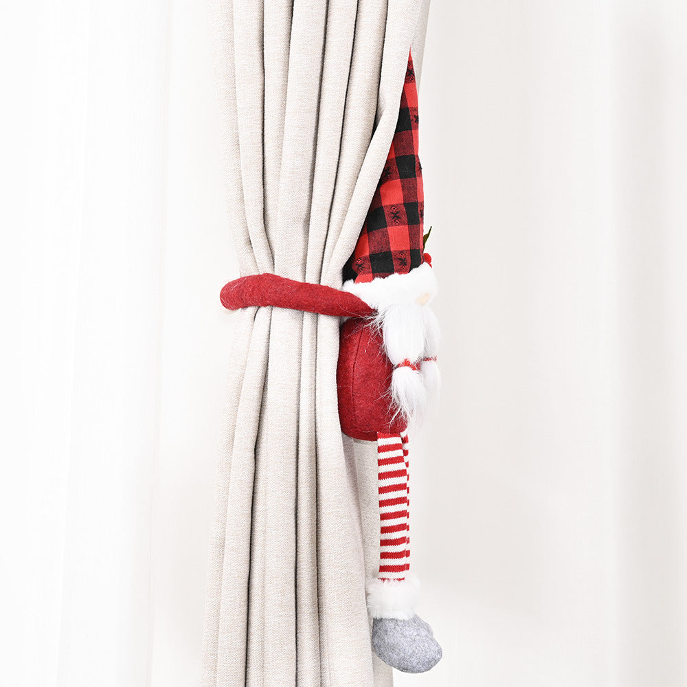 Christmas Decoration Supplies Forest Elderly Curtain Buckle Faceless Doll