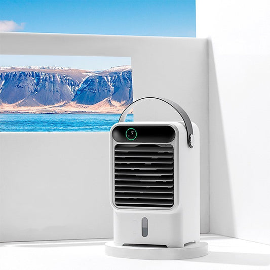 New Summer Desktop Water Circulation Fan Portable Mini Household Refrigeration Night Light Spray Fan