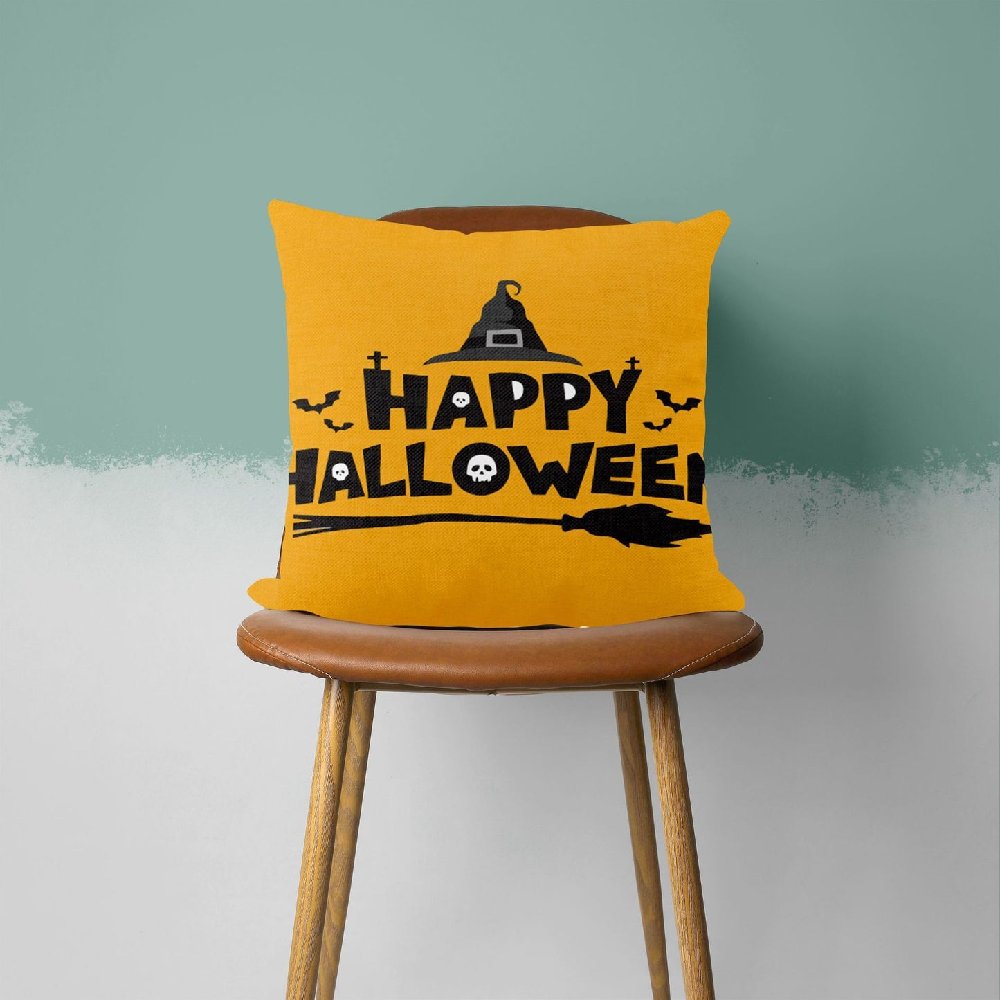 Halloween Horror Pumpkin Printed Pillowcase