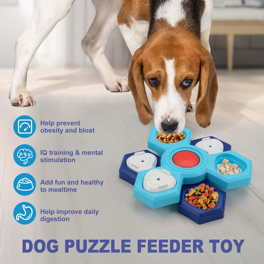 4 Layers Slow Feeder Puzzle Dog Bowls
