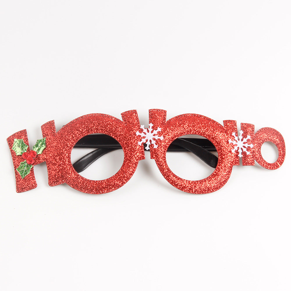 Christmas Holiday Decorations Glasses Party Gathering Annual Meeting Decoration Props