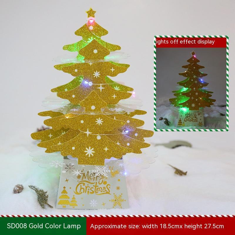 Christmas Decorations Mini Desktop Christmas Greeting Card Ornaments